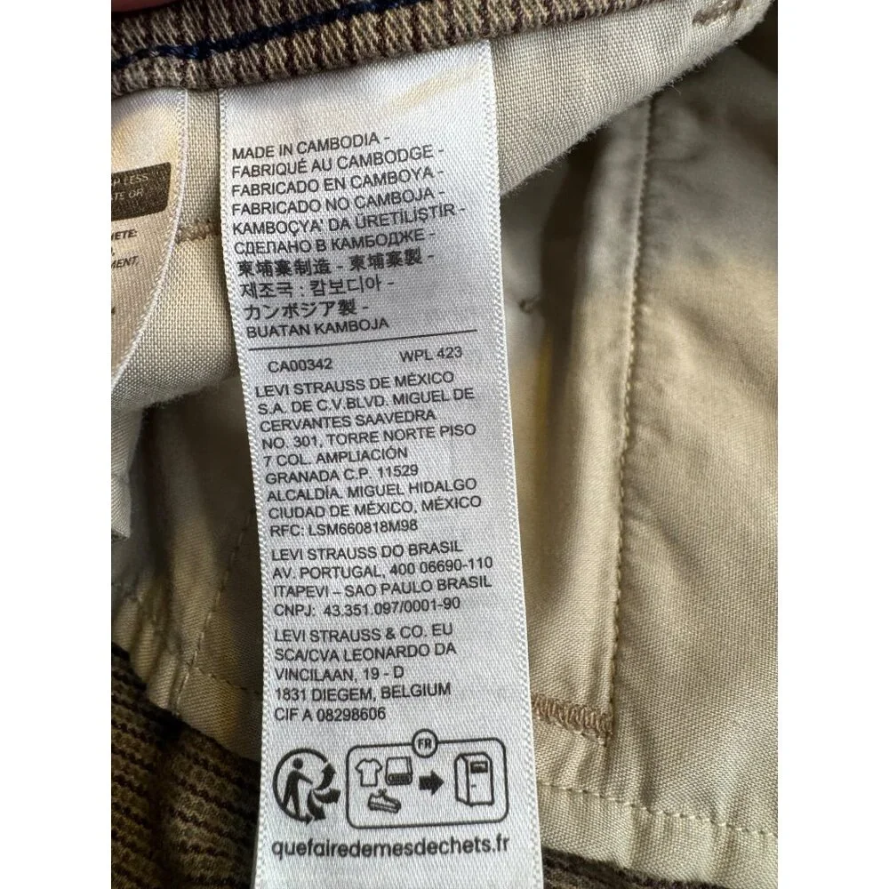 Levi’s XXChino Standard Taper Brown Size 33/32 $70 NWT Dress Work Pants
